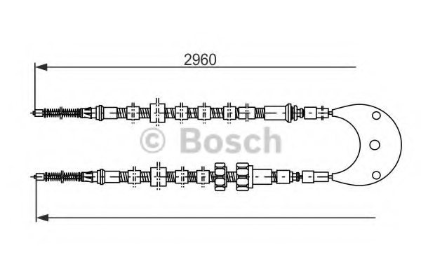 BOSCH 1 987 477 366 Cable, parking brake